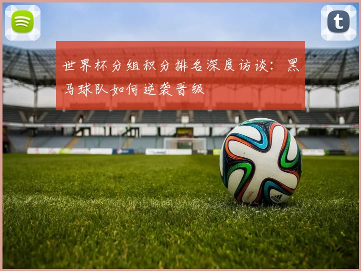 世界杯分组积分排名深度访谈:黑马球队如何逆袭晋级